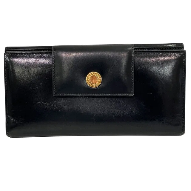 Bvlgari Leather Trifold Wallet in Leather from LuxUness