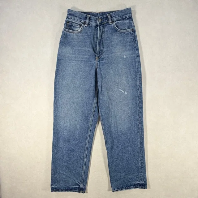 Acne Studios 1993 Vintage Blue High Rise Straight Jeans Size 25 Made In Italy in blue Denim from Poshmark