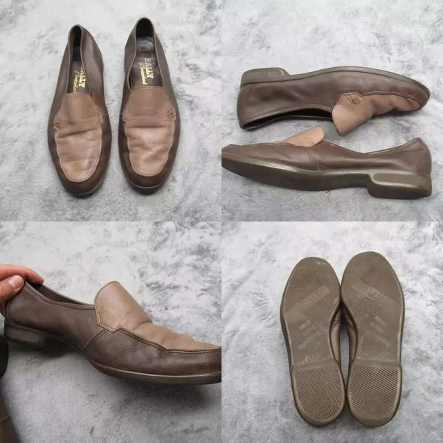 Bally Dress Shoes Mens 8 E Brown Leather Slip On Switzerland Rare Two Tone in red|brown Leather from Poshmark