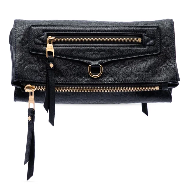 Blue Louis Vuitton Monogram Empreinte Petillante Clutch Bag in Blue Leather from Designer Revival