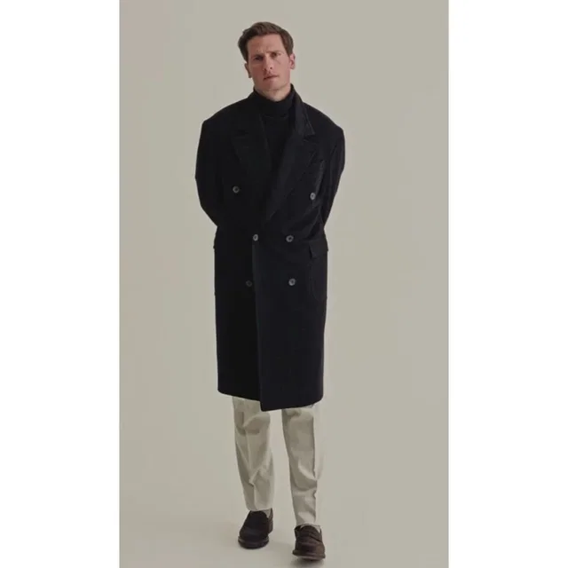 Loro Piana Storm System Rain Protection Cashmere Double Breasted Overcoat Xxl in black Cashmere from Poshmark