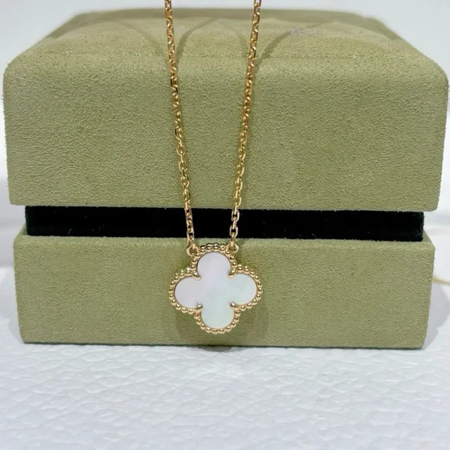 Van Cleef & Arpels 18k Yellow Gold Necklace in gold|white from Poshmark
