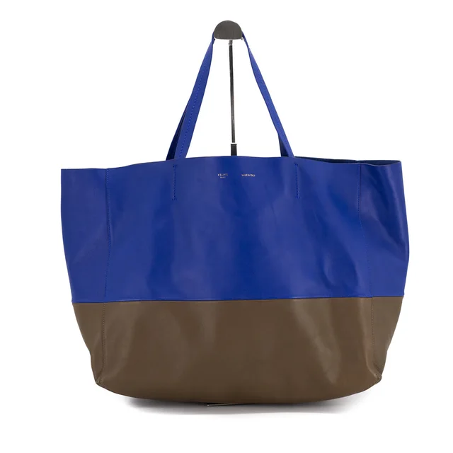Celine Shoppers Tote Two Toned Blue/Grey in Blue Leather from The Purse Affair