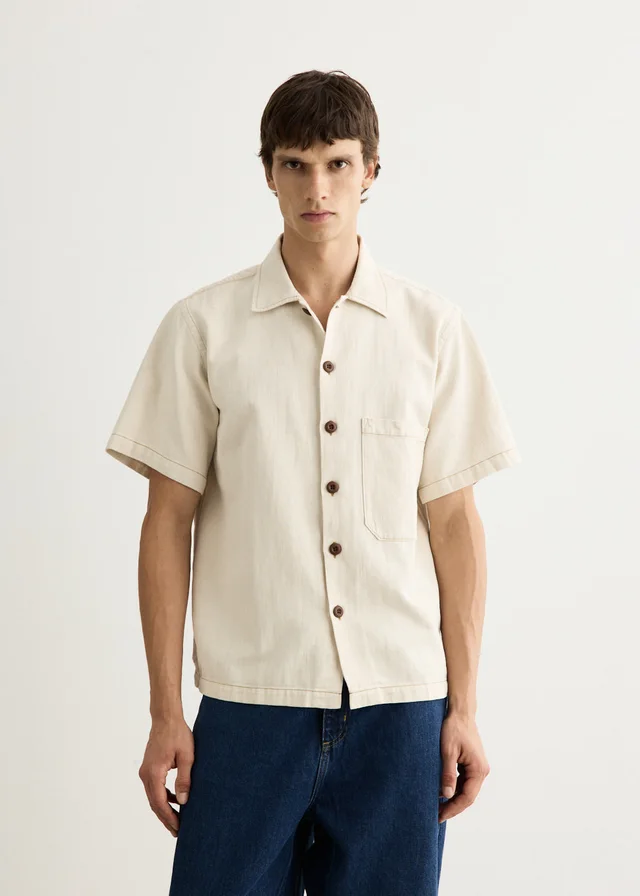 Universal Works Fatigue Shirt in Beige from Incu, photo 1 of 1