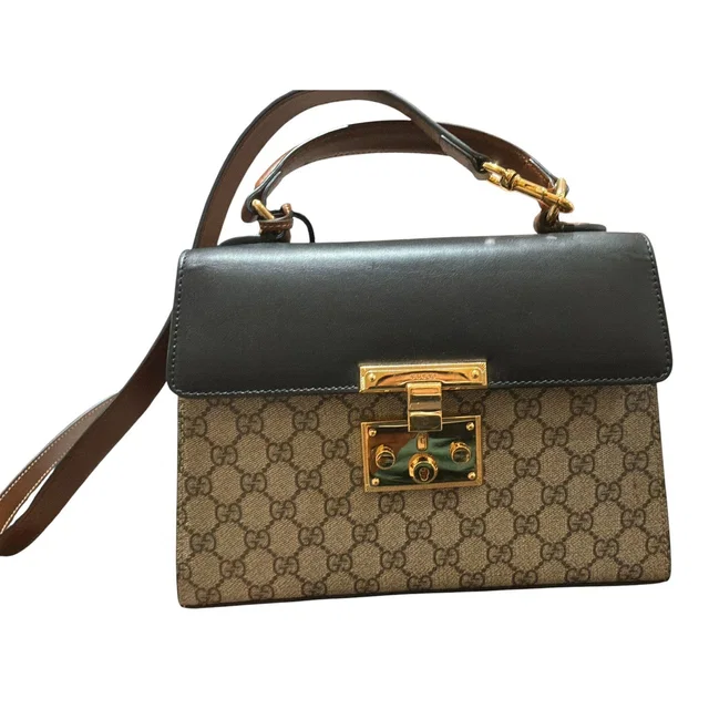 Gucci GG Supreme Padlock Bag With Top Handle from Luxury Promise