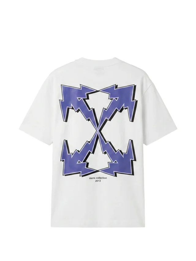 Off-White Arrows-print cotton T-shirt in White, photo 2 of 2 from FARFETCH