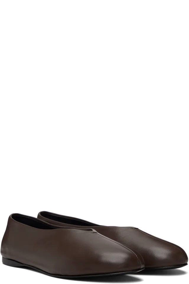 Proenza Schouler Brown Tee Ballerina Flats, photo 4 of 5 from SSENSE