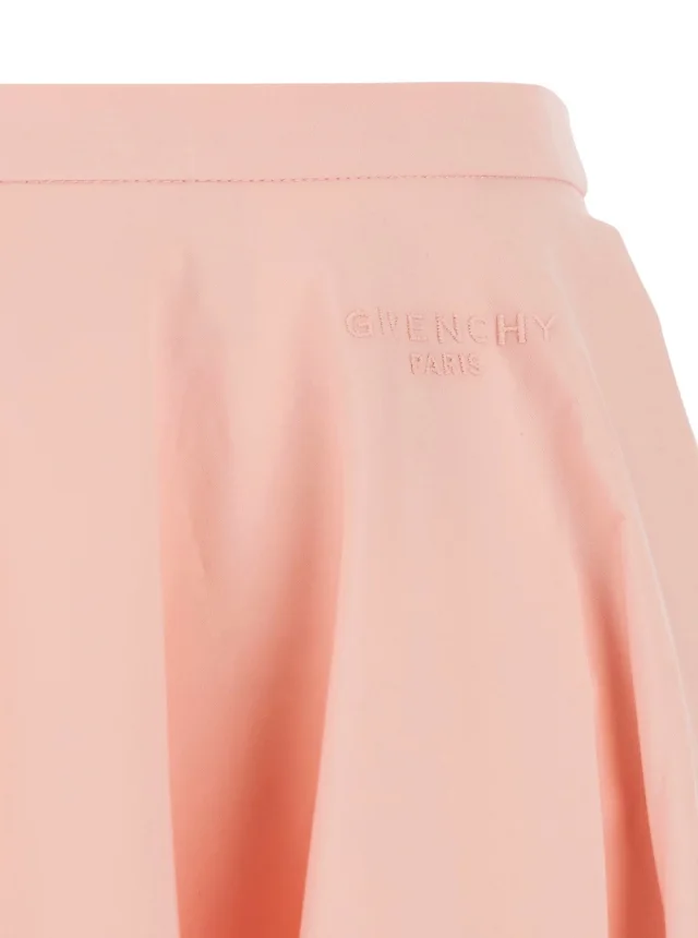 GIVENCHY Pink A-Line Skirt with Flared Design in Cotton for Women in Pink, photo 5 of 6 from Gaudenzi Boutique