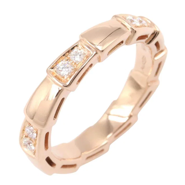 Bvlgari Serpenti Viper Au750 Diamond Ring Size 8.5 from LuxUness