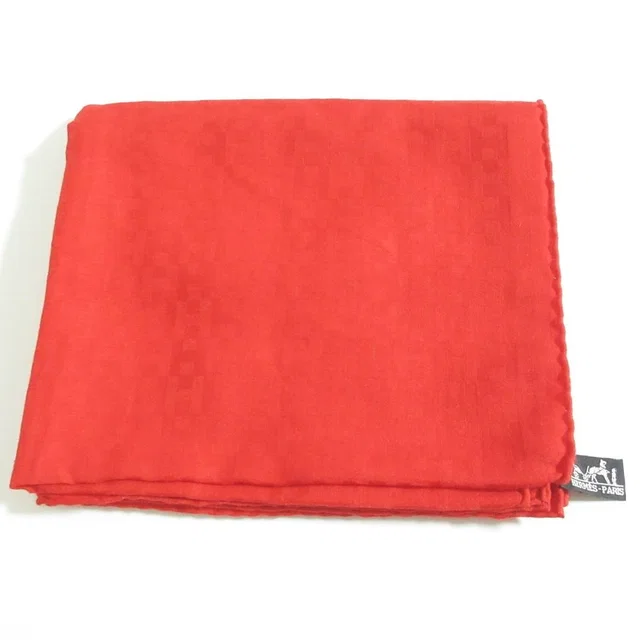 Hermès H Logo Jacquard Cashmere Silk Shawl Scarf in Silk from The Reluxe