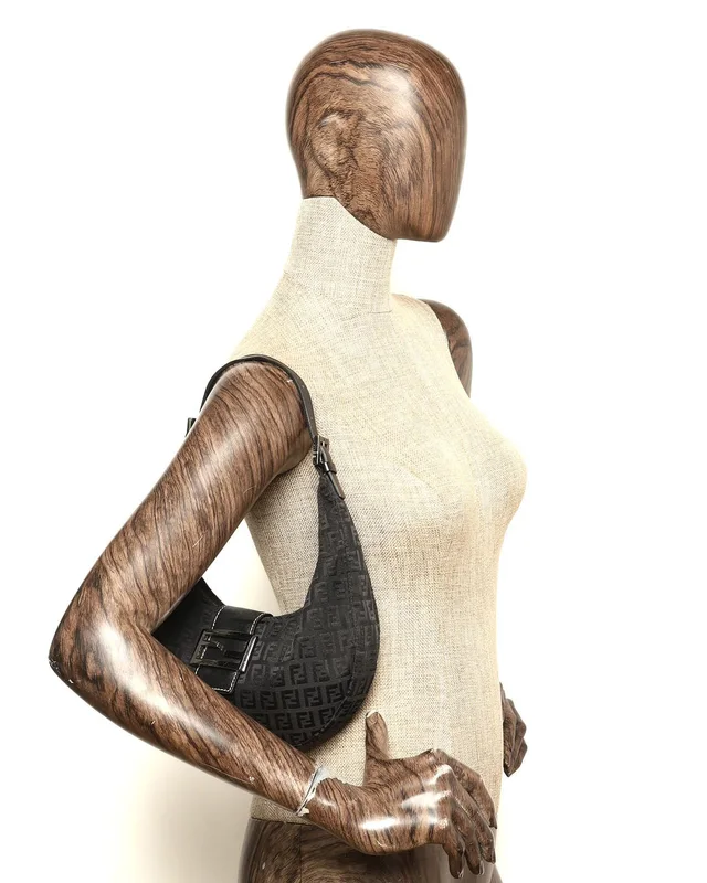 Fendi Zucchino Croissant Bag in Canvas from A Retro Tale, photo 7 of 7