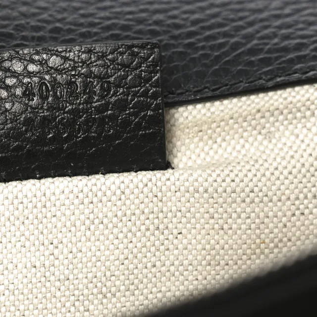 Gucci Pebbled Calfskin Small Dionysus Shoulder Bag Black in Black Calfskin from FASHIONPHILE, photo 7 of 10