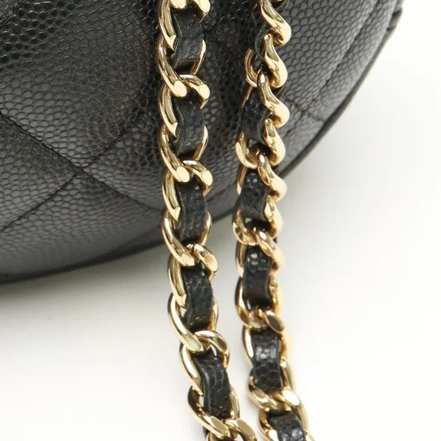 Chanel CC Caviar Round Chain Bag in Caviar leather from A Retro Tale, photo 7 of 12
