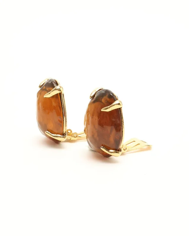 Saint Laurent Stone Clip-on Earrings from A Retro Tale, photo 2 of 3