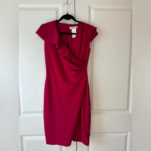 Max Mara Vintage Women’s Virgin Wool Pink Dress Size 6 in pink Wool from Poshmark