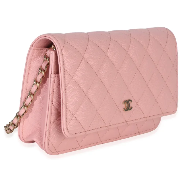 Chanel Light Pink Caviar Wallet On Chain in Pink Caviar leather from Season 2 Consign, photo 3 of 8