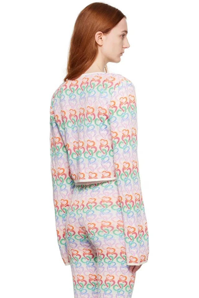 Marco Rambaldi Multicolor Heart Cardigan, photo 3 of 4 from SSENSE