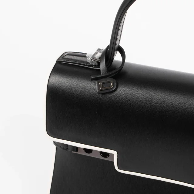 Delvaux Black/Ivory Tempête MM Illusion in Black Leather from Labellov, photo 6 of 8