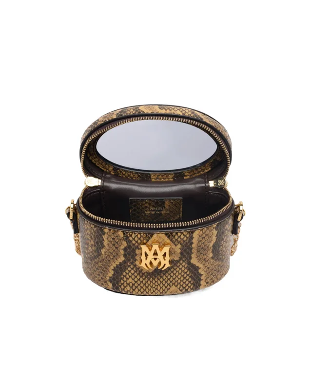 Amiri nano snake-effect logo-plaque vanity mini bag, photo 8 of 8 from SENSER