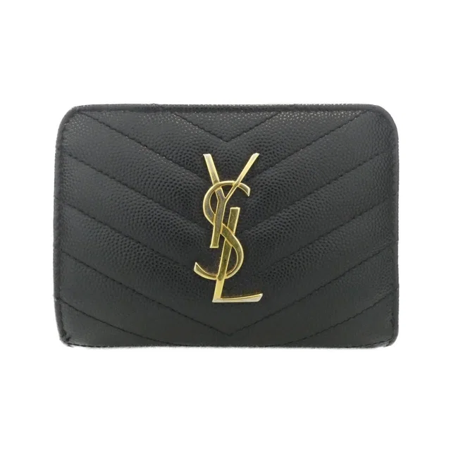 Saint Laurent Wallet Black in Black from The Reluxe