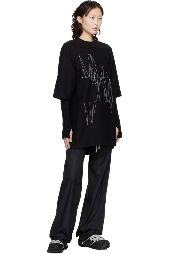 Moncler + Rick Owens Black Drawstring Sweatpants, photo 5 of 5 from SSENSE