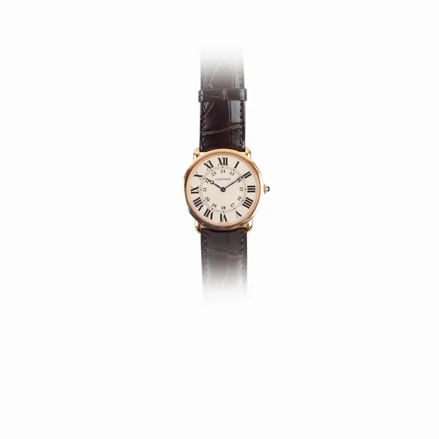 Cartier Rhonde Louis 36mm Watch in Leather from The Purse Affair