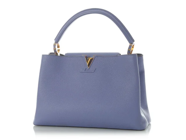 Louis Vuitton Lilac Capucine MM in Purple Leather from Ann's Fabulous Finds, photo 2 of 9