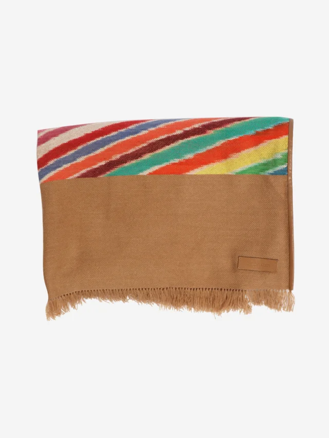 Hermès Brown fringed cashmere scarf in Brown Cashmere from Sign of the Times