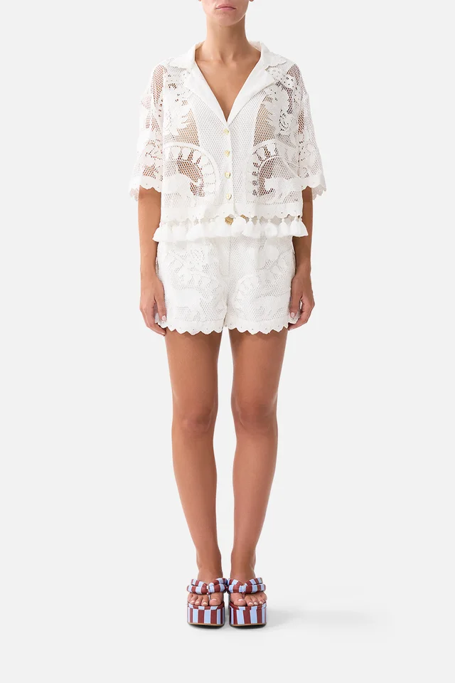 Camilla eBoutique CROPPED COLLAR BLOUSE WITH BUTTON FRONT KAPADOKYA KITSCH from CAMILLA, photo 1 of 1