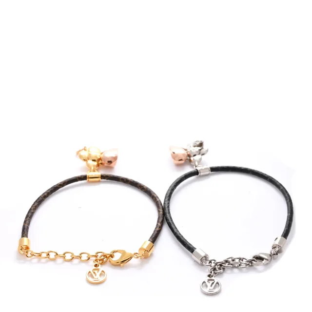Louis Vuitton Monogram Vivienne Amour Bracelet Set in Canvas from FASHIONPHILE, photo 4 of 7