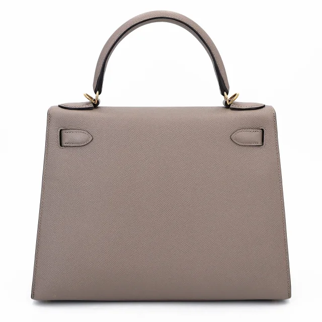 Hermès Kelly 28 Seliier Gris Asphalte (M8) in Grey Epsom leather from Ginza Xiaoma, photo 2 of 4