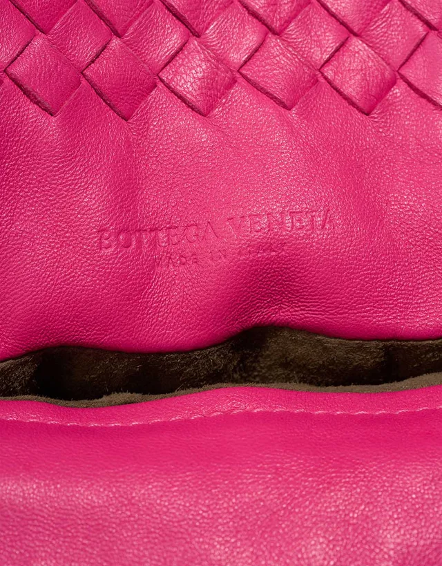 Bottega Veneta Shoulder Bag Large Lamb Fuchsia in Pink, Violet Lambskin from SACLÀB, photo 7 of 10