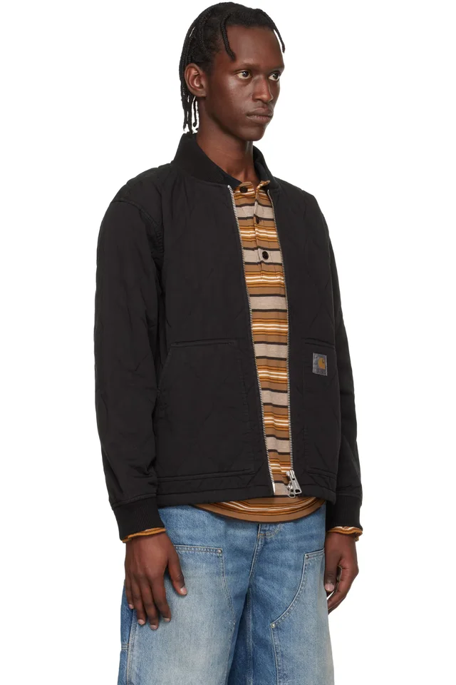 Carhartt Work In Progress Black Kylan Liner Jacket, photo 2 of 4 from SSENSE