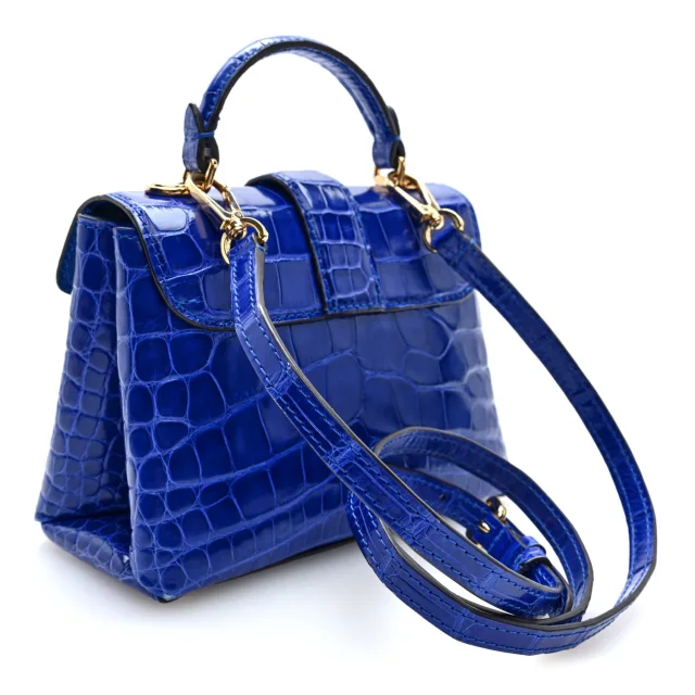 Louis Vuitton Alligator Rose Des Vents Mini in Pink Crocodile from FASHIONPHILE, photo 3 of 9