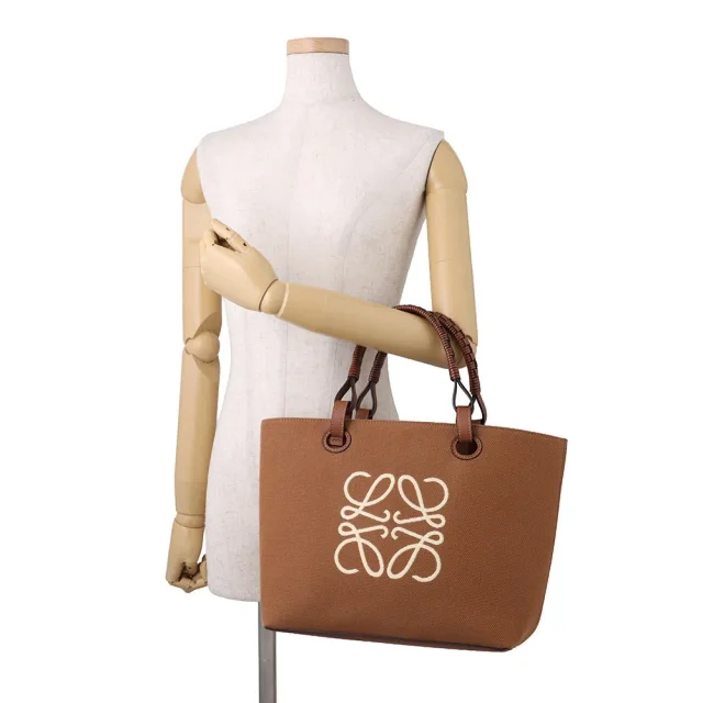 Loewe Anagram Tote Bag TanA717S72X06 Jacquard Calf Leather Size Small in Calfskin from GALLERY RARE, photo 4 of 4