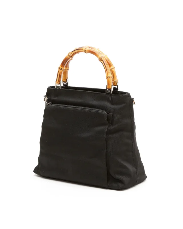 Gucci Bamboo Handbag in Nylon from A Retro Tale, photo 2 of 9