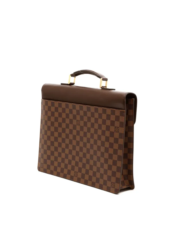 Louis Vuitton Damier Ebene Altona GM Briefcase in Brown Canvas from A Retro Tale, photo 3 of 8