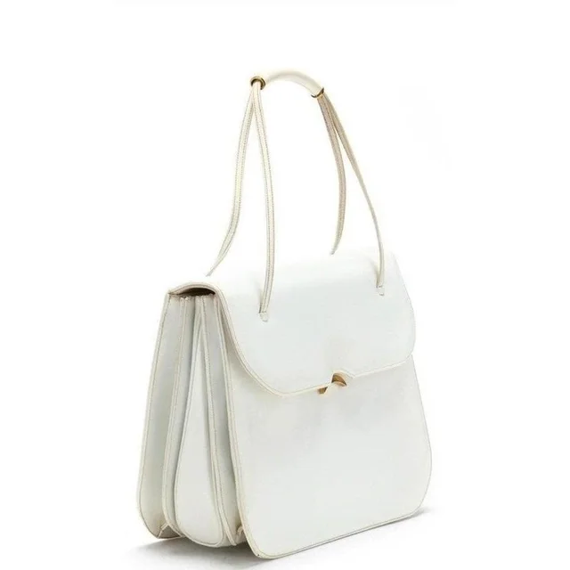 Judith Leiber Women's Shoulder bags - White from Depop