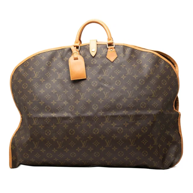 Brown Louis Vuitton Monogram Housse Porte Habits Garment Cover Travel Bag in Brown Coated canvas from Designer Revival
