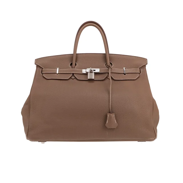 Hermès Birkin 40 cm handbag in Togo leather in the ‘Étoupe’ colour in Taupe Togo leather from Collector Square, photo 2 of 2