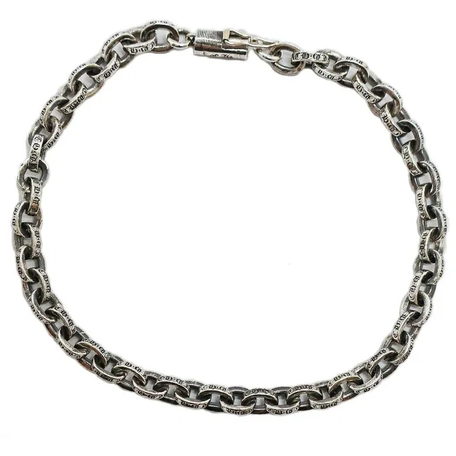 Chrome Hearts Ten Paper Chain Bracelet 14K Silver in Silver from The Reluxe