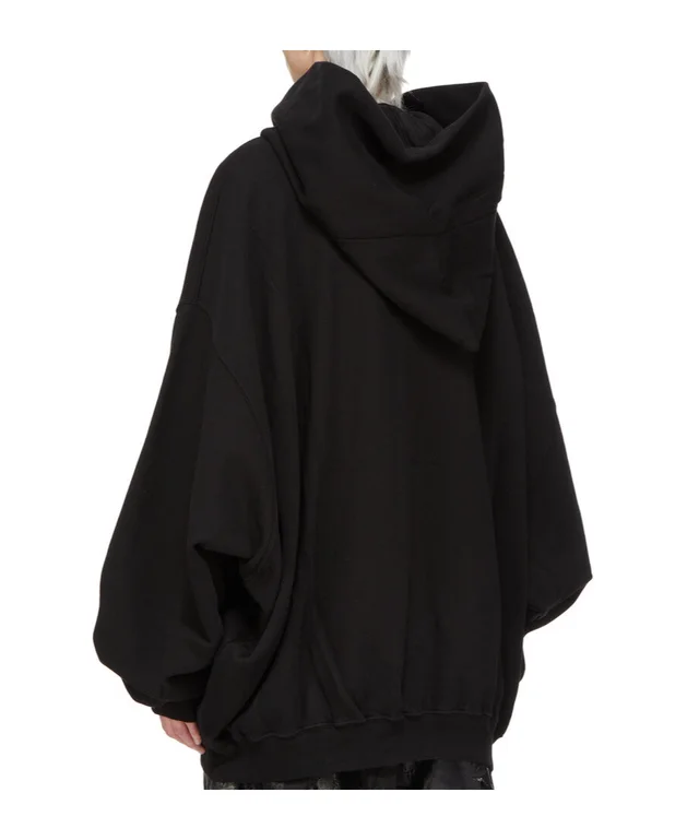 Rick Owens Drkshdw Mountain Hun asymmetric zip-up hoodie, photo 3 of 8 from SENSER