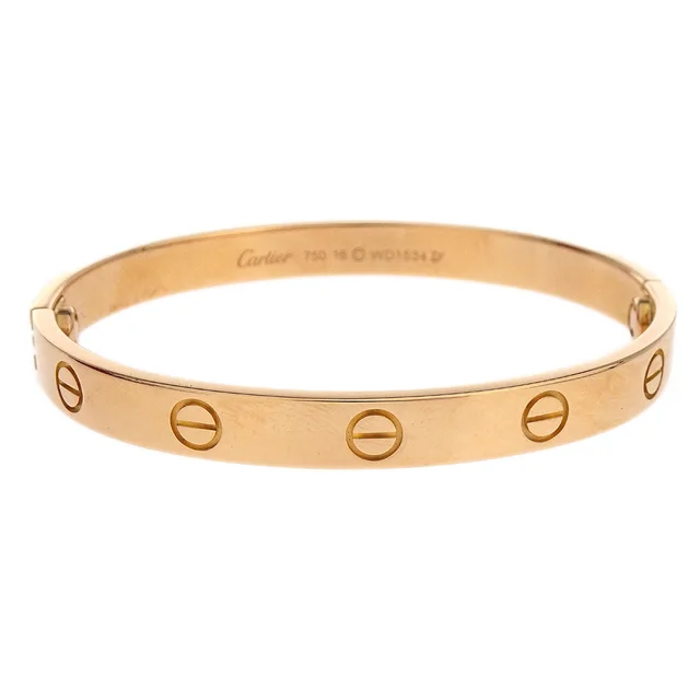 Cartier Love Bracelet Bangle WD1534 750 #16 Jewelry from AMORE Vintage Tokyo