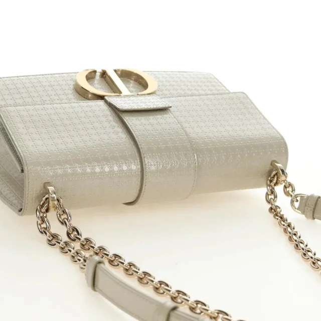 Dior 30 Montaigne Chain Flap Micro Cannage Metallic Calfskin in Calfskin from Her-Age, photo 15 of 48