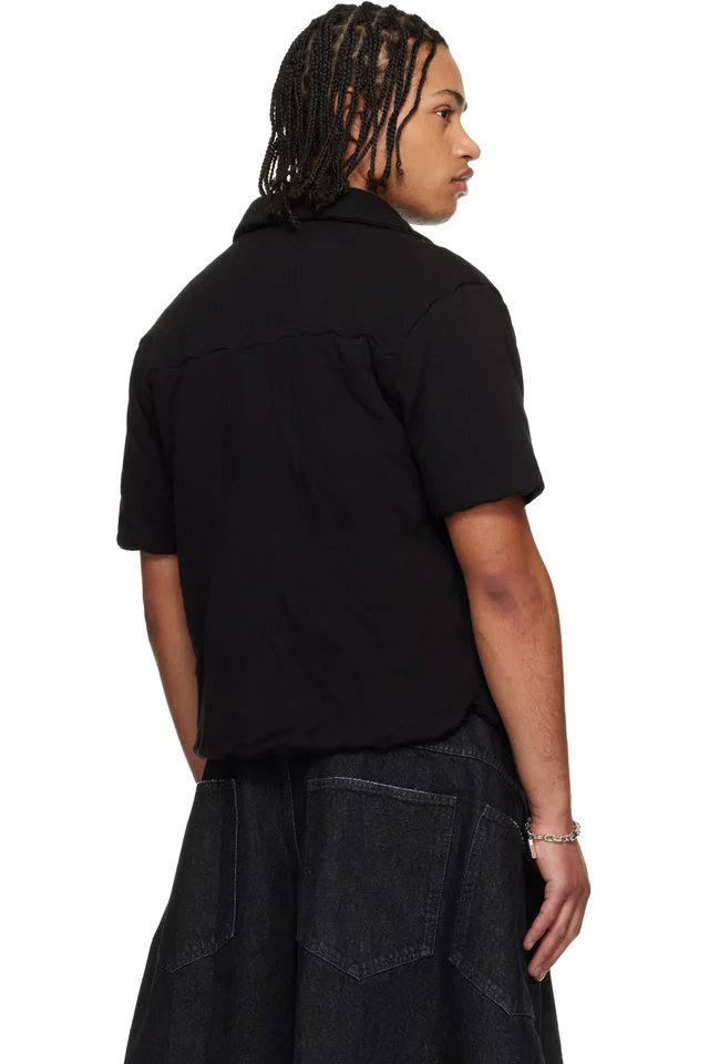 LU'U DAN Black Wadded Shift Shirt, photo 3 of 4 from SSENSE