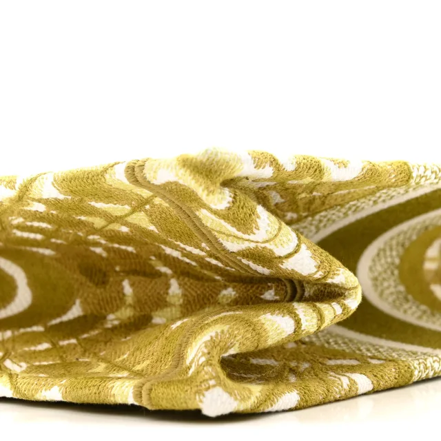 Dior Embroidered Tie Dye Medium Book Tote Green in Green Canvas from FASHIONPHILE, photo 10 of 12