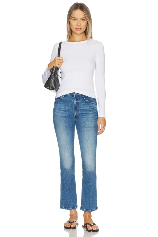 MOTHER The Hustler Flood Jeans in All Your Eggs In One Basket, photo 5 of 6 from REVOLVE (Canada)