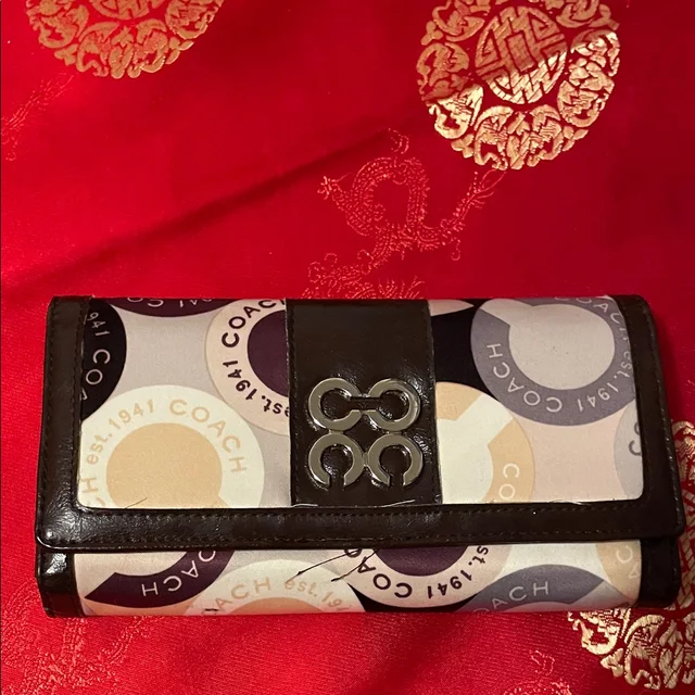 Coach And Multicolor Women's Wallet, Needs Repair in black from Poshmark