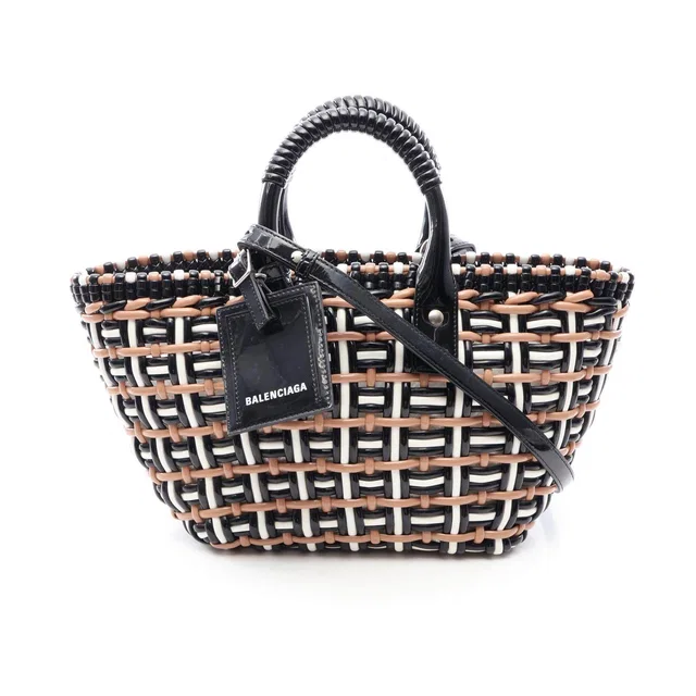 Balenciaga BISTRO XS Enamel 2way Tote Bag from LuxUness