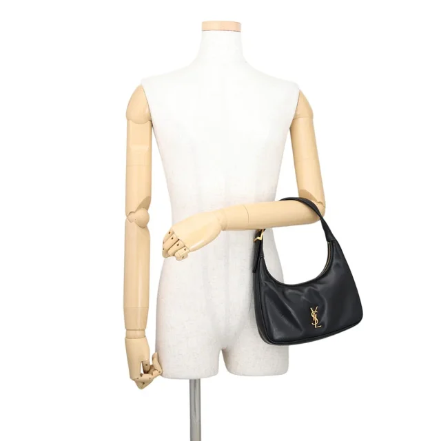 Saint Laurent Calypso Mini Hobo Bag Black791484 Lambskin in Lambskin from GALLERY RARE, photo 4 of 16